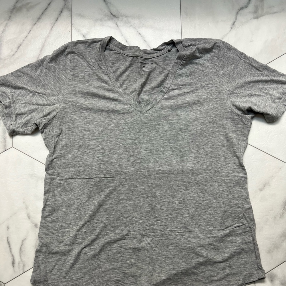 Universal Standard Tee Rex V-Neck in Gray, XS (8-10)